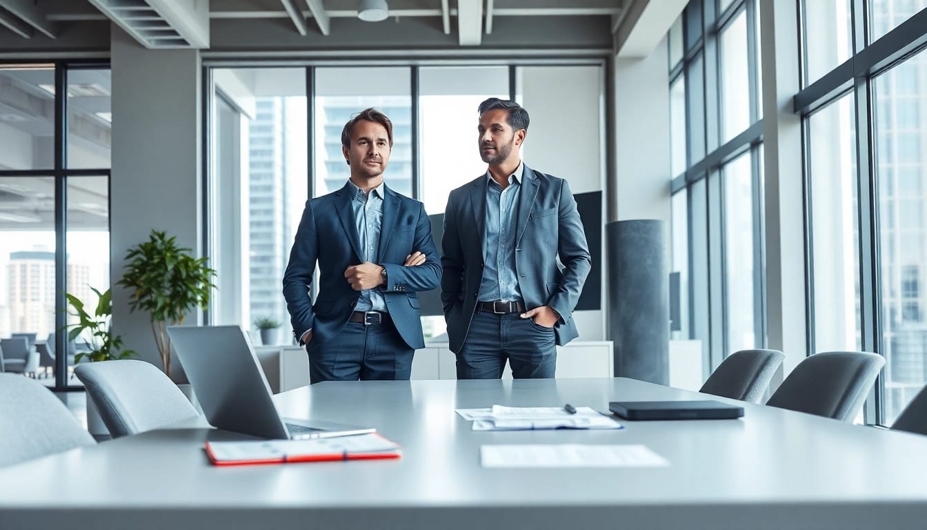 Headhunter Ingenieure berät Kunden in einem modernen Büro, betont Professionalität und Vertrauen.