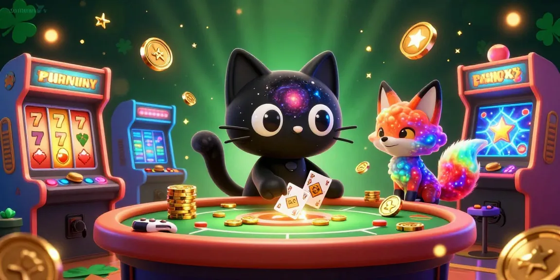 Experience the thrill of casino gameplay with sunwinx, featuring a cosmic table with vibrant characters and colorful game elements.