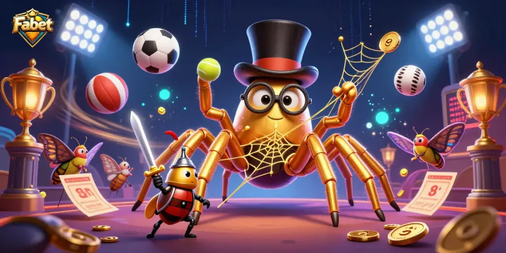 Fabet gaming experience brings thrilling sports betting and vibrant visuals to life in a dynamic casino scene.