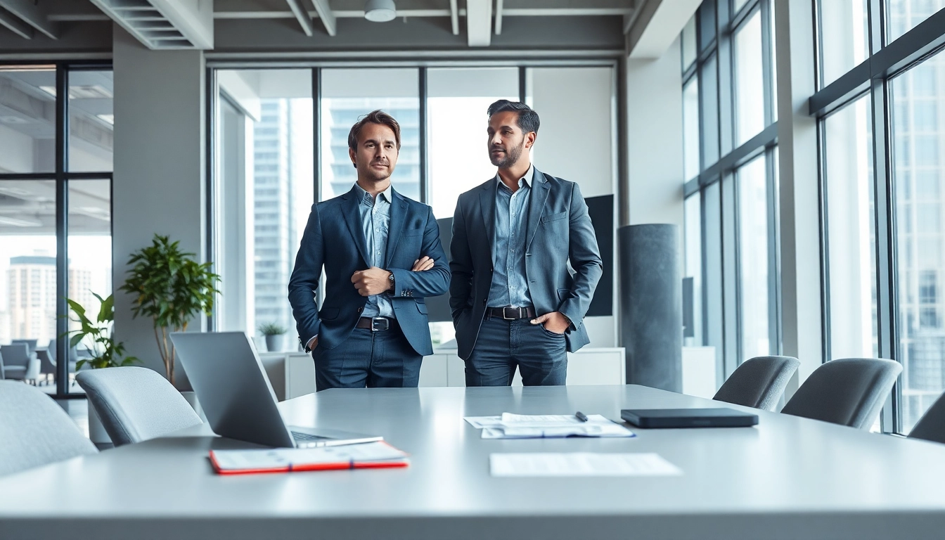 Headhunter Ingenieure berät Kunden in einem modernen Büro, betont Professionalität und Vertrauen.