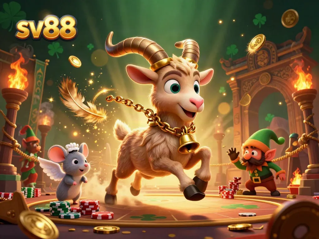 Experience the festive horror of sv88 at a carnival-themed casino with playful characters and dynamic scenery.