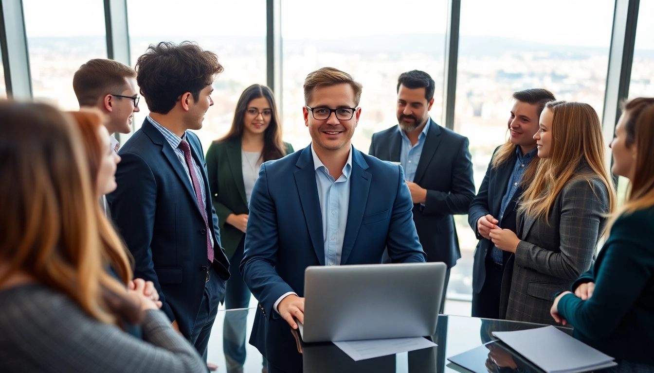 Headhunter Schweiz berät Kandidaten in hellem, modernem Büro mit Blick auf Zürich.
