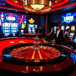 Experience excitement at U888 with dynamic gaming tables and vibrant slot machines.
